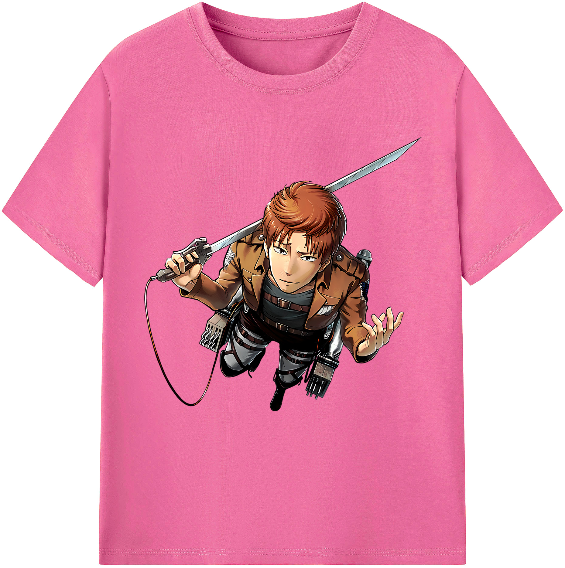 （画像用） 進撃の巨人 Attack on Titan レディースカジュアルプリントTシャツ（綿100％）